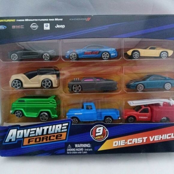 Adventure Force 9 Pack Of Die-Cast Vehicles Ford,G - Picture 12 of 12